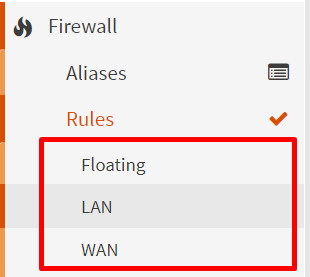 Firewall rules OPNsense