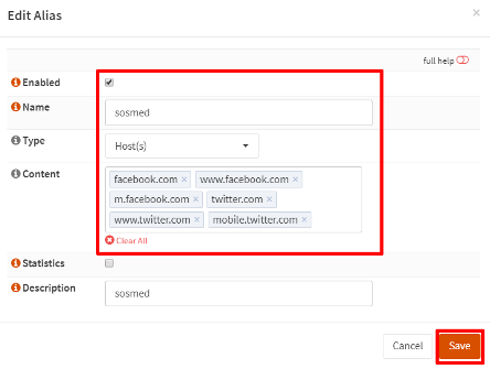 Aliases domain OPNsense