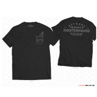 T-Shirt RouterHood Lengan Pendek Unisex Hitam